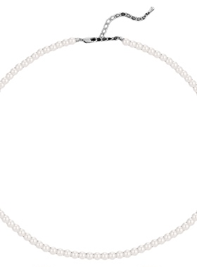 皇家莎莎细款素圈贝珠项链颈链轻奢高级感百搭锁骨链时尚配饰品女