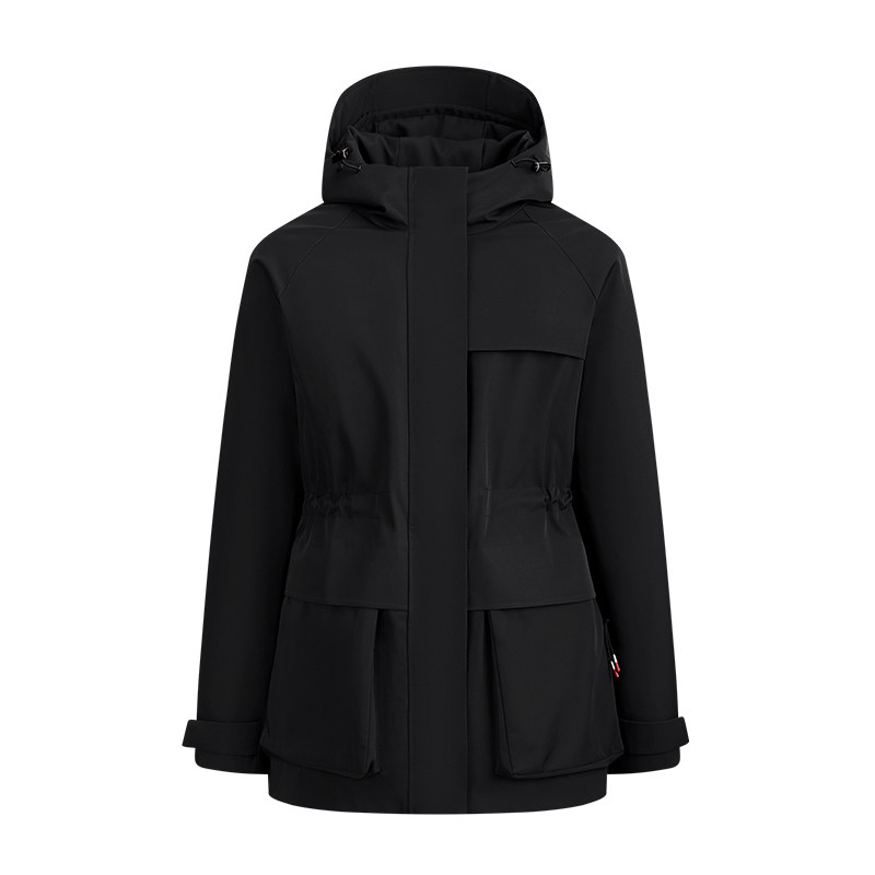 Navigare意大利小帆船连帽羽绒服女2025冬季新品厚款中长鸭绒外套
