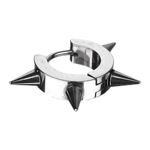 Shinma 1.0粗杆钛钢铆钉尖锥耳环耳钉耳骨环亚比朋克叛逆耳扣耳饰