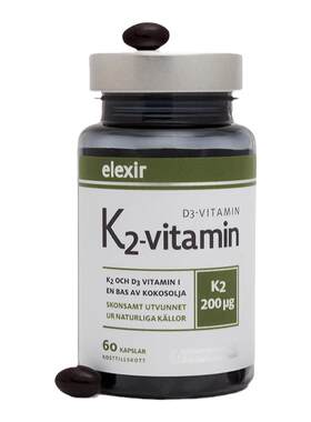 瑞典elexir进口纳豆k2d3维生素