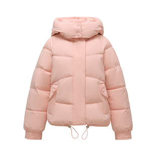 爆款棉服时尚短款2026年冬季新款女可拆卸帽加厚宽松显瘦百搭棉衣