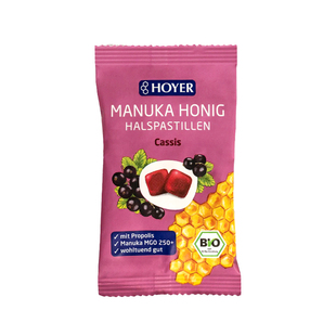 Hoyer麦卢卡MGO250+蜂胶润喉糖薄荷软糖喉咙痛异物感清润养肺护嗓