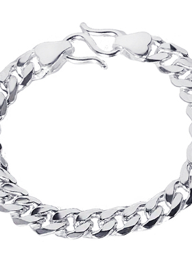 旧银换新足银手链男士简约