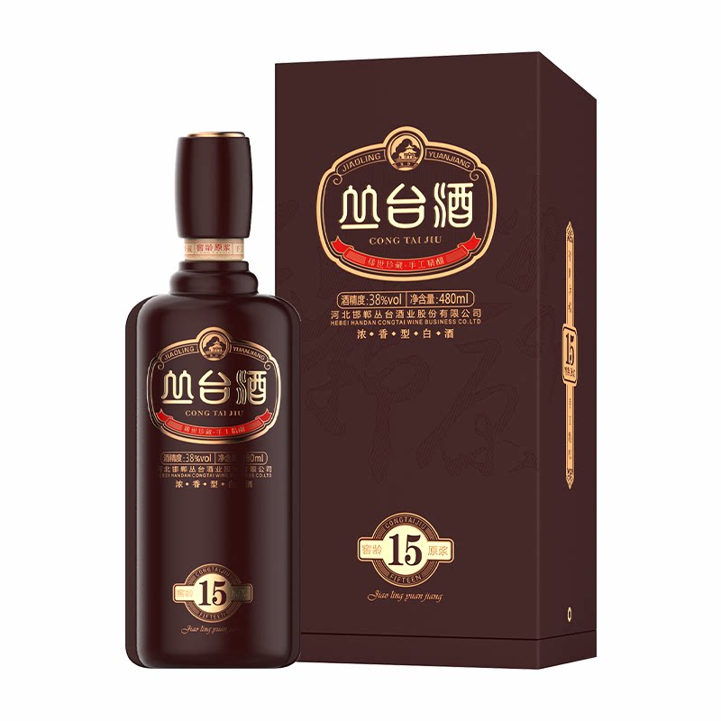 丛台白酒38度窖龄15年原浆白酒