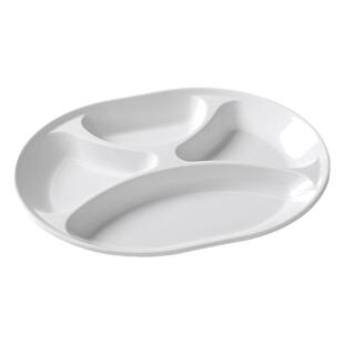 祥源美密胺餐具白灼虾盘子商用带醋碟装虾专用盘餐厅饭店仿瓷虾盘