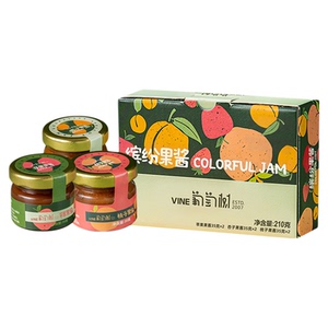 葡萄树缤纷果酱三种口味混合装