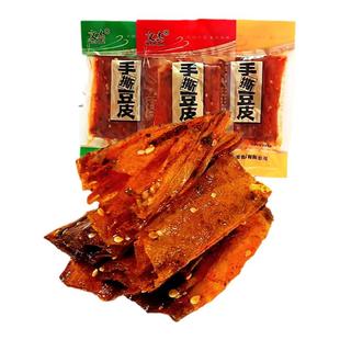 湖南平江特产辣片文杰手撕豆皮老式香辣大片麻辣条豆香干休闲零食