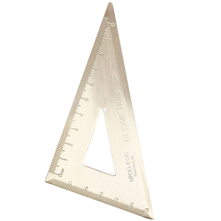 仓末手工黄铜尺三角尺厘米直角三角形复古半圆仪量角器绘图铜尺