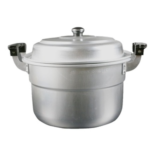 老式铝锅加厚平底特厚蒸锅家用铝汤锅双耳柴火灶专用大锅烧水铝锅