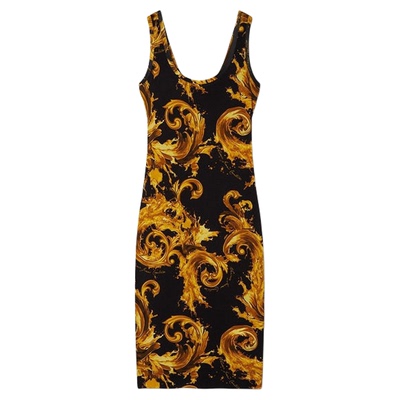 【新品】VERSACE JEANS COUTURE 女士印花迷笛连衣裙