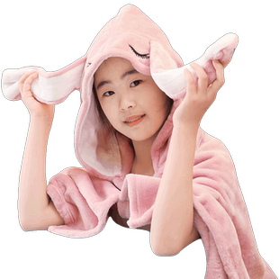 毛毛雨儿童午睡毯小学生专用午睡神器教室用披肩斗篷带帽披风毯子