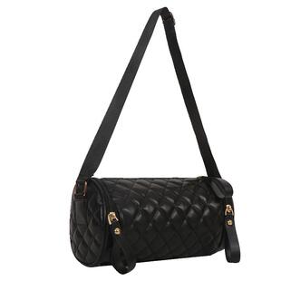 今年爆款包包女士2025新款潮高级感时尚宽带斜挎包ins百搭圆筒包