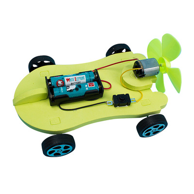 diy空气模型科技小制作动力车