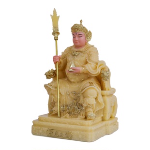 华光大帝神像汉白玉道家五显三眼马灵官马元帅马天君人物雕像摆放