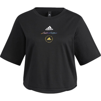 Adidas/阿迪达斯正品当季新款女子运动圆领休闲短袖T恤HE9984