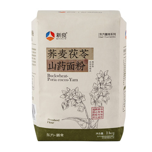 新良茯苓荞麦山药面粉1kg杂粮馒头面条养生面粉中筋家用东方膳食