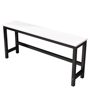 定制简易长方形靠墙长桌子工作台家用书桌卧室长条桌阳台窄电脑桌