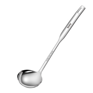 不锈钢汤勺家用长柄盛汤勺子粥勺食品级加厚防烫火锅专用漏勺套装