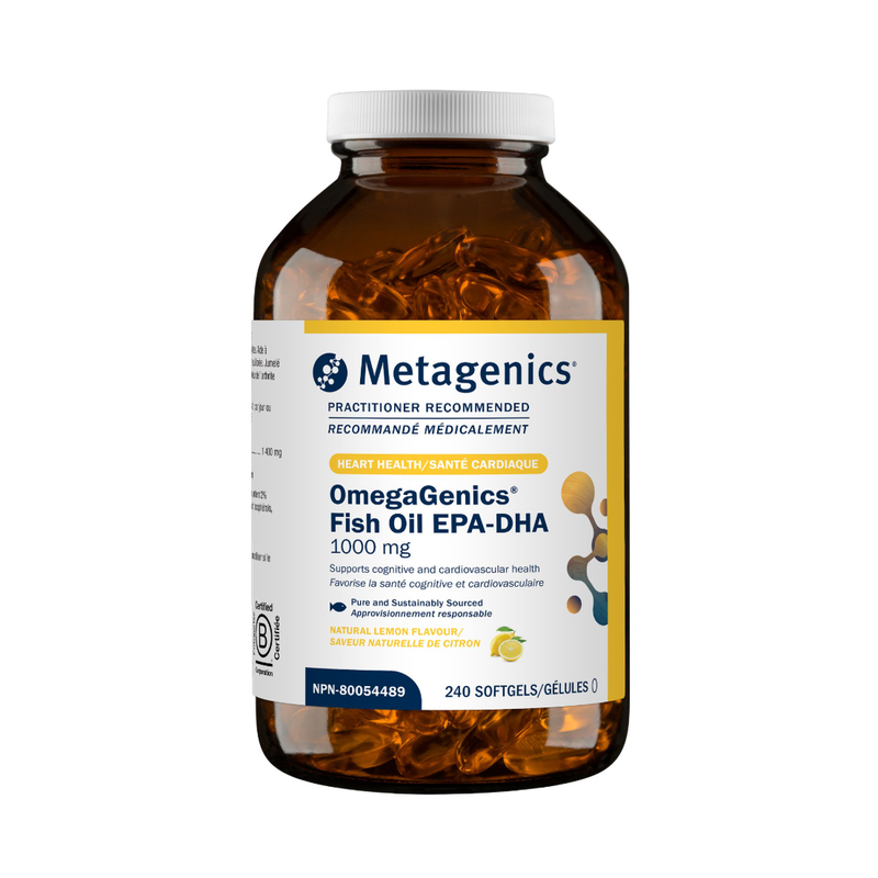 加拿大Metagenics 麦特金尼斯 OmegaGenics EPA-DHA1000 精纯鱼油