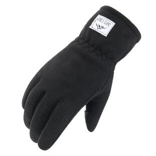 手套男秋冬季抓绒开车户外防风加绒保暖防滑触屏骑手摇粒绒手套女