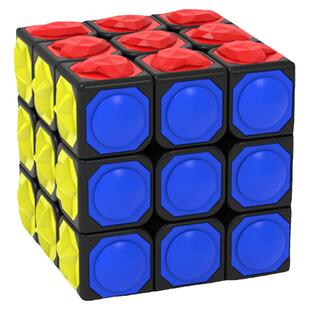 【黄麻麻】永骏触感魔方三阶盲拧3阶 顺滑盲人视障专用益智力玩具