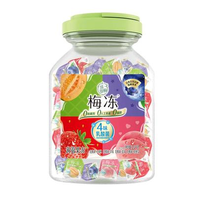 溜溜梅天然梅冻1kg乳酸菌冻冻桶4味乳酸菌果冻水蜜桃草莓蓝莓