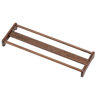 榜盛黑胡桃木茶杯架实木功夫茶具收纳架晾杯架沥水高档茶道配件