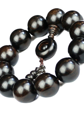 沉香天然乌木男女款佛珠手链
