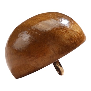 复古蘑菇木头扣高脚纽扣儿童上衣衬衫开衫扣子木质圆形钮扣半圆小