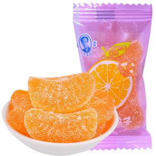 沈阳特产不老林糖橘子软糖散装橡皮糖果汁糖零食结婚喜糖批发