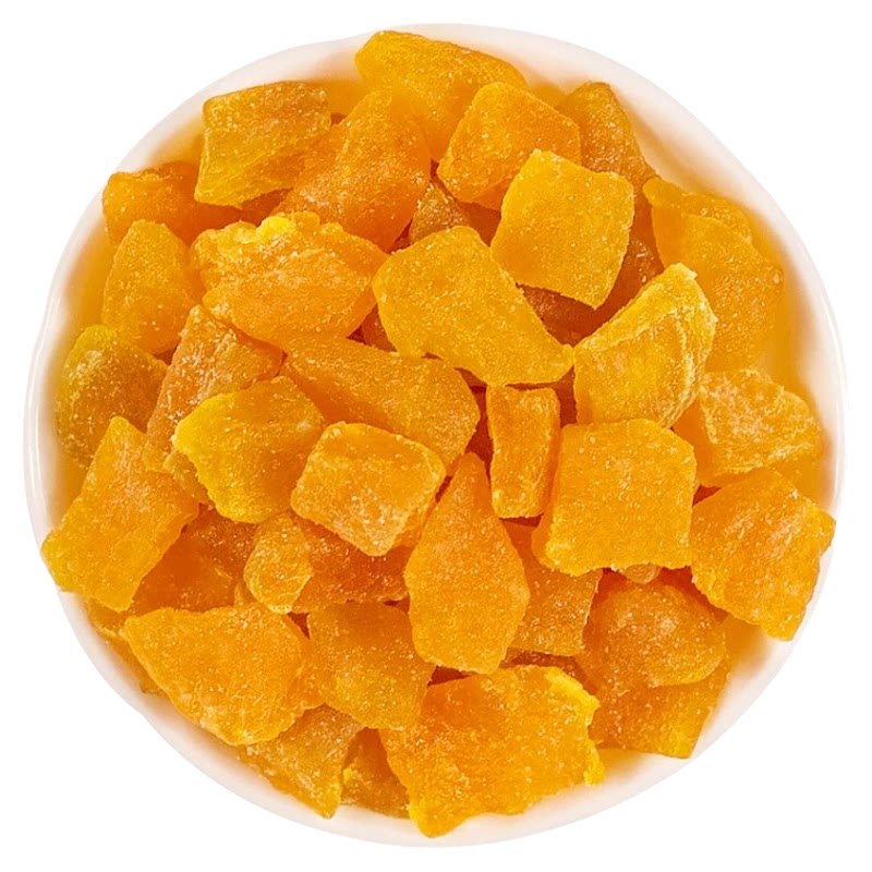 果脯黄桃丁碎粒桃子白桃干桃肉干烘焙面包月饼馅料水果干商用桃脯