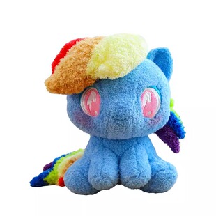 正版小马宝莉周边坐姿毛绒玩具碧琪玩偶公仔紫悦云宝抱枕生日礼物