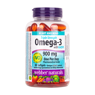Webber伟博深海鱼油omega3辅酶Q10软胶囊人用官方旗舰店正品进口