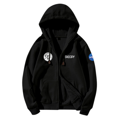 NASA联名史努比可爱卡通开衫卫衣