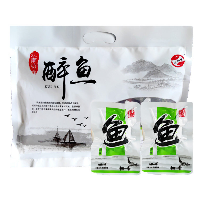 100元4袋游知味太湖醉鱼华东特产