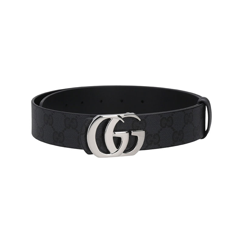 【自营】Gucci/古驰 男士双G扣不可裁剪双面皮带腰带874723 AAGRL