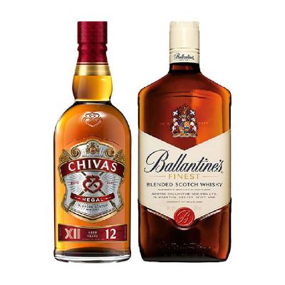 芝华士+百龄坛威士忌1000ml*2瓶