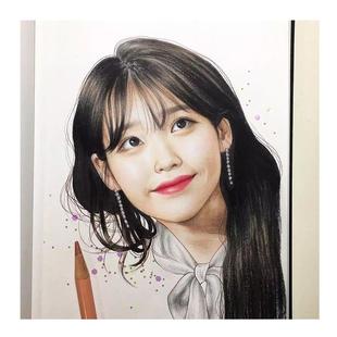 素描画像彩铅人物头像彩色肖像画代画真人照片定制订制纯手绘人像