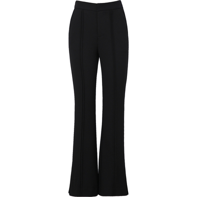 迪图时尚百搭高腰显瘦微喇休闲裤