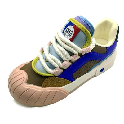 森马撤柜 新款百搭平底时尚拼色休闲鞋小白鞋板鞋 可搭配鸳鸯色