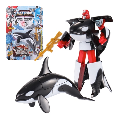 水族馆公园益智机器人变形玩具