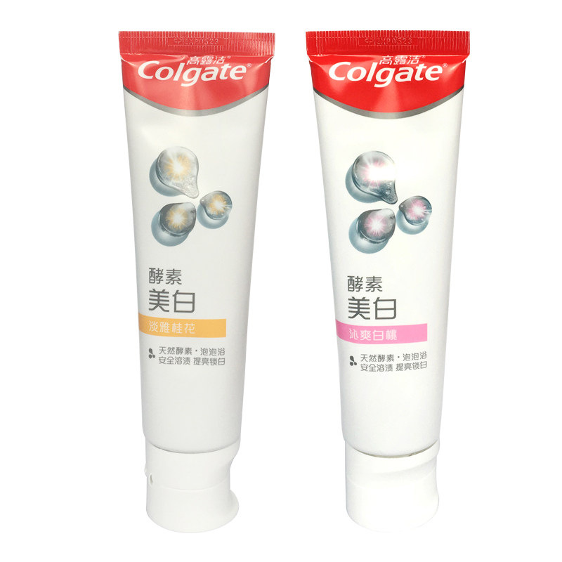 高露洁酵素清火泡泡浴美白牙膏