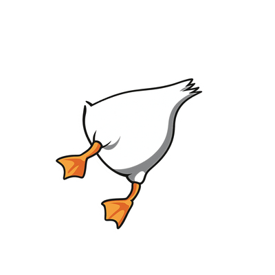 别追尾鸭擅长急刹可爱动物贴纸