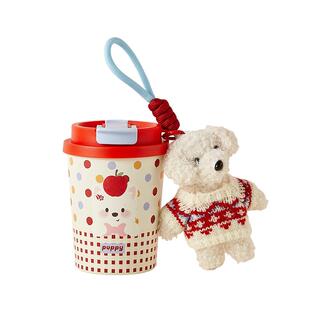 三福缔卡洛卡萌宠玩偶咖啡不锈钢杯300ML 可爱保温杯852485