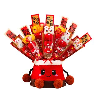 毛绒糖葫芦摆件2026春节过年装饰拍照道具新年礼物马年创意小礼品