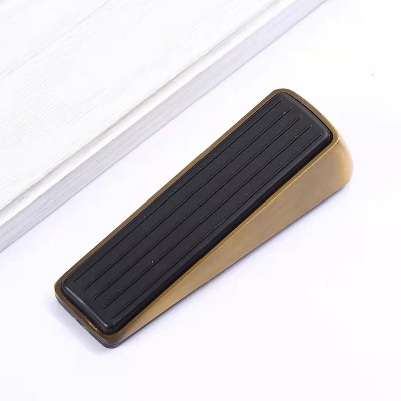 锌合金移动橡胶底门塞门限位器打孔阻器家用免防撞静音房门档门