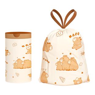 垃圾袋家用加厚手提式特厚卡皮巴拉车载厨房宿舍学生清洁袋免撕