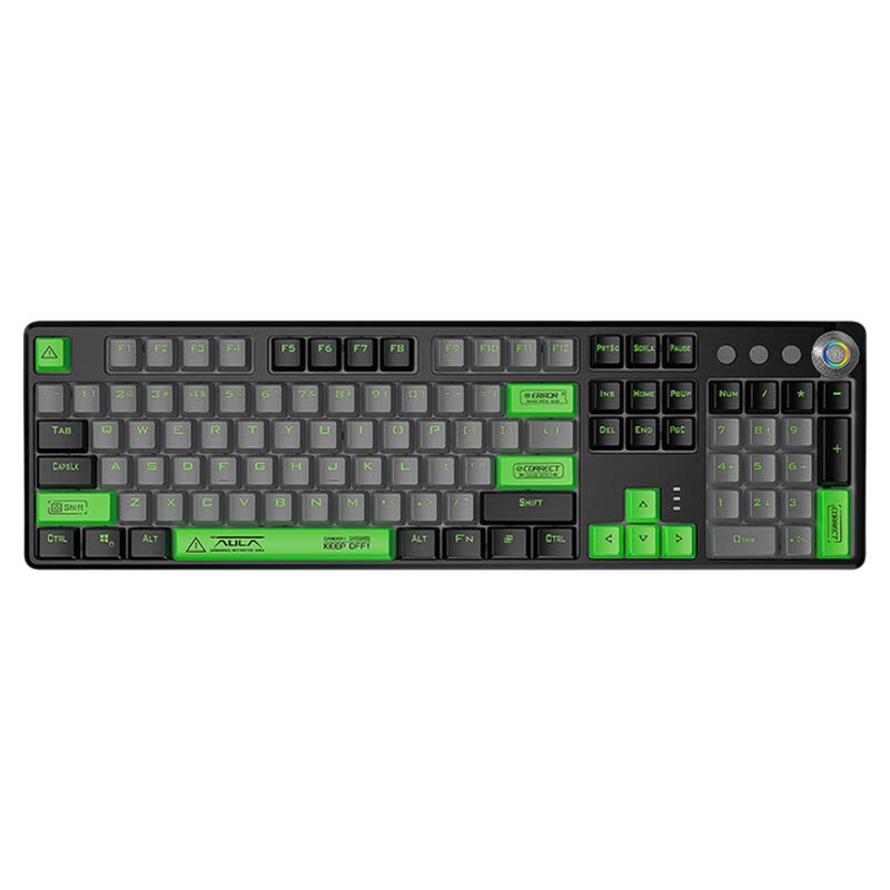 狼蛛F2088pro拼色冰蓝光机械键盘