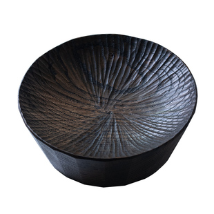 彩集堂 大漆手工壶承 侘寂老木料茶承茶壶垫底托干泡台实木盘漆器