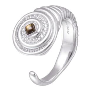 PUPILCASKET全知之眼 925银高级质感开口尾戒金银情侣戒